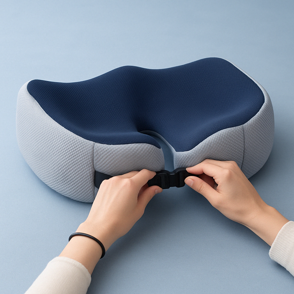 Orthopedic Memory Foam Seat Cushion Adjustable