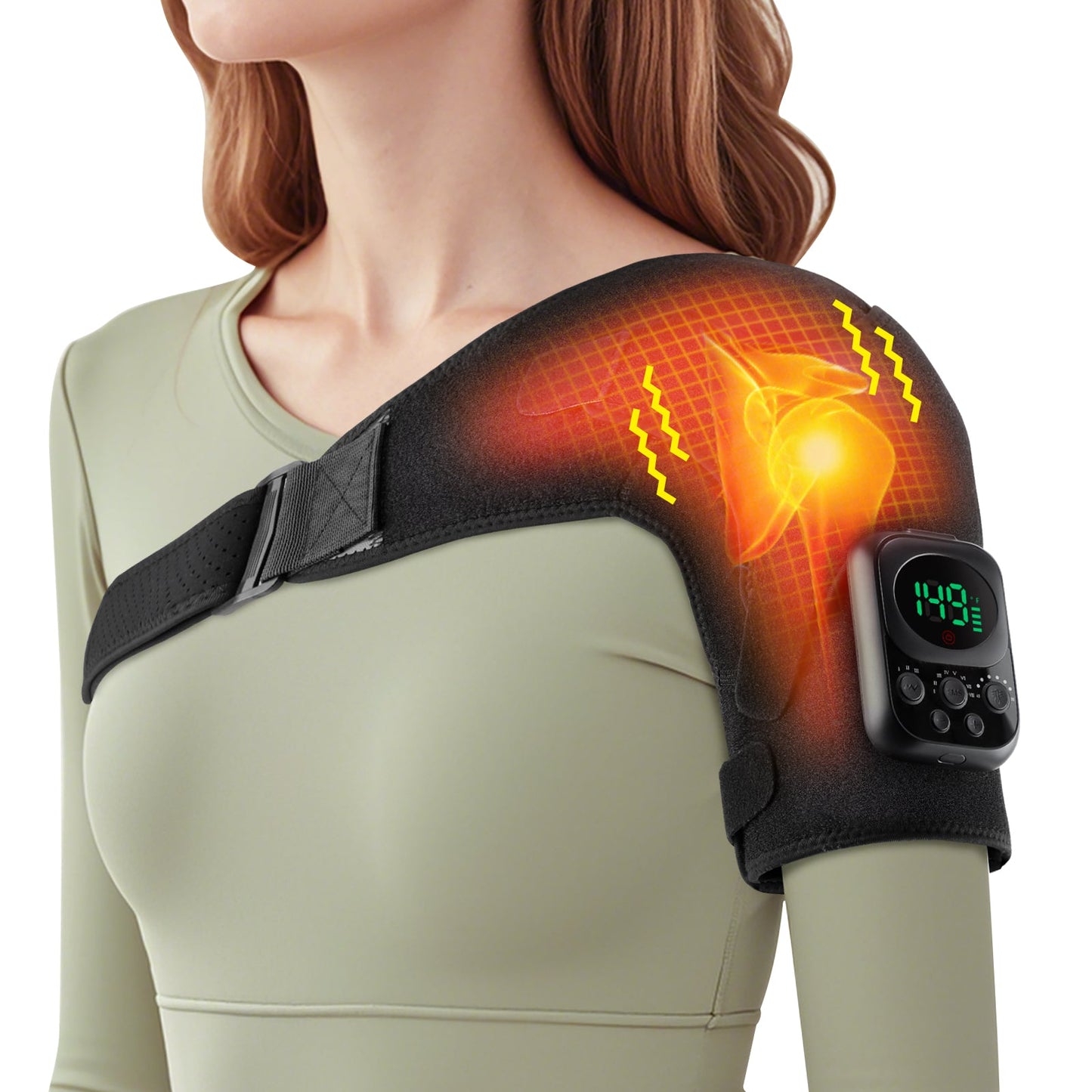 Wireless Shoulder Massage Device with Detachable Control
