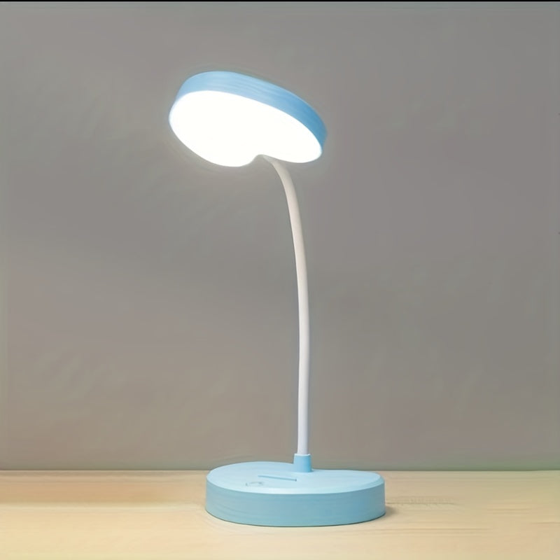 USB LED Desk Lamp - Foldable, Adjustable Brightness for Home & Office Use