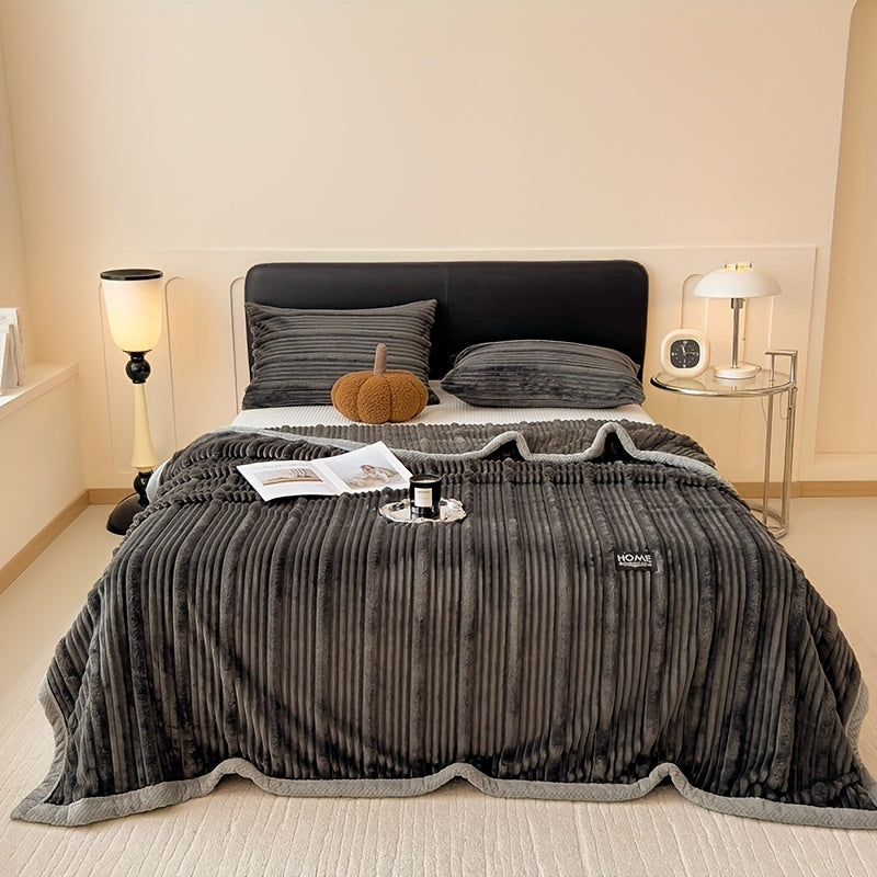 Soft Fleece Heat Blanket for Cozy Warmth at Home or Office