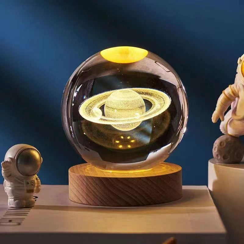 3D Crystal Night Light Lamp for Home Decor - Magical 3D Effect