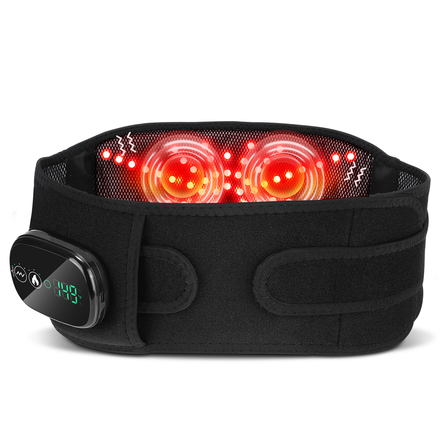 LED Back Massager with Red Light Therapy and Heat