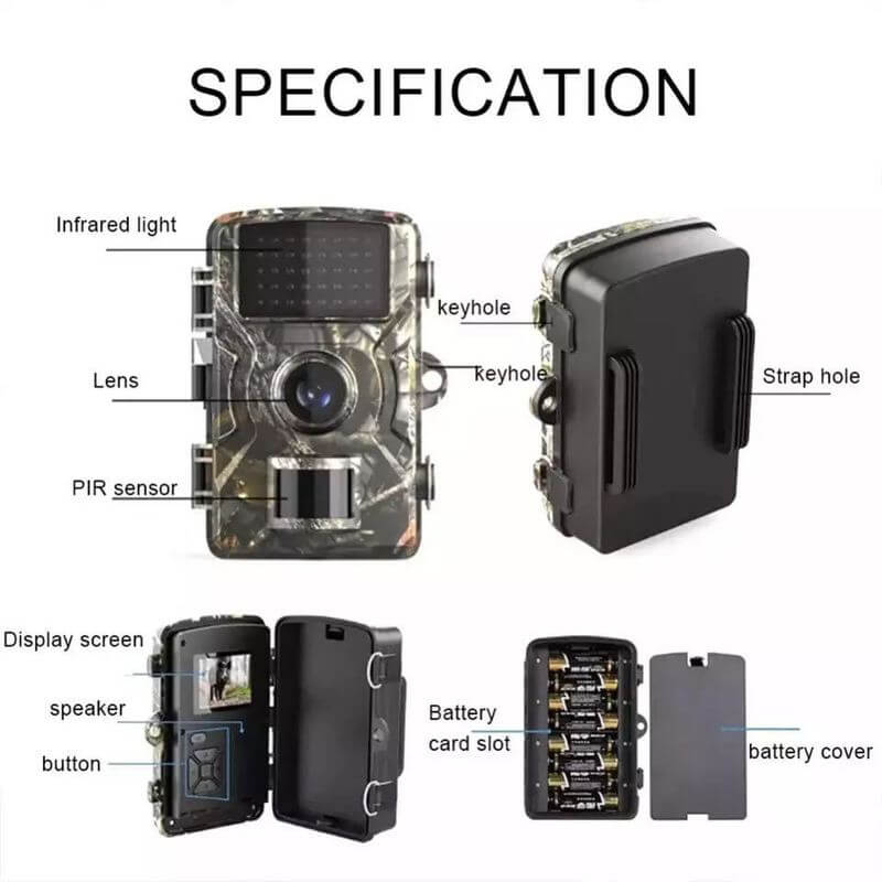 Wildlife Camera Trail Cam – Night Vision Outdoor Camera for Hunting & Security