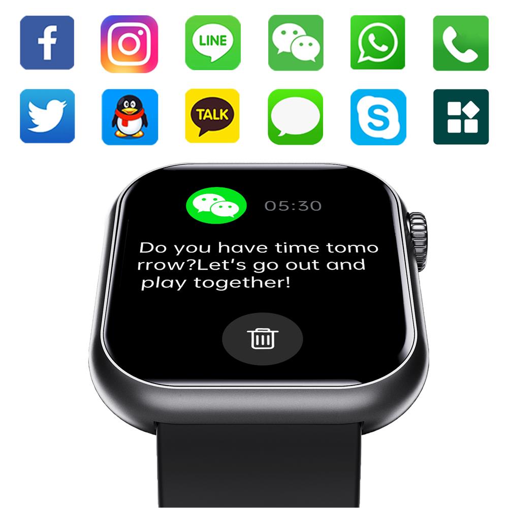 Smartwatch Blood Sugar Blood Pressure Heart Rate Monitor Waterproof Fitness Tracker