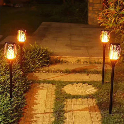 Solar-Powered Waterproof LED Garden Torch for Outdoor Lighting Decor