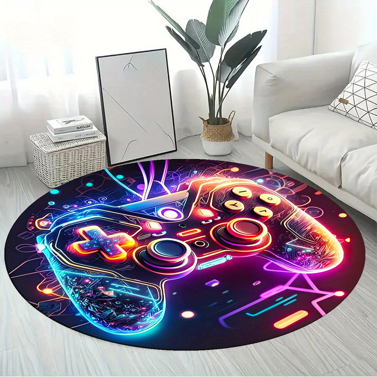 PlayStation Rug in Crystal Velvet for Gaming Room or Home Decor