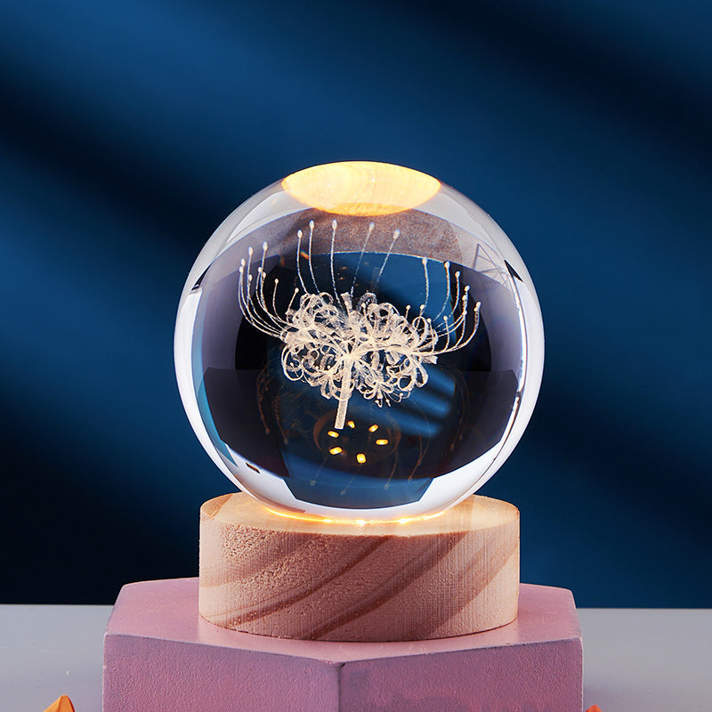 3D Crystal Night Light Lamp for Home Decor - Magical 3D Effect
