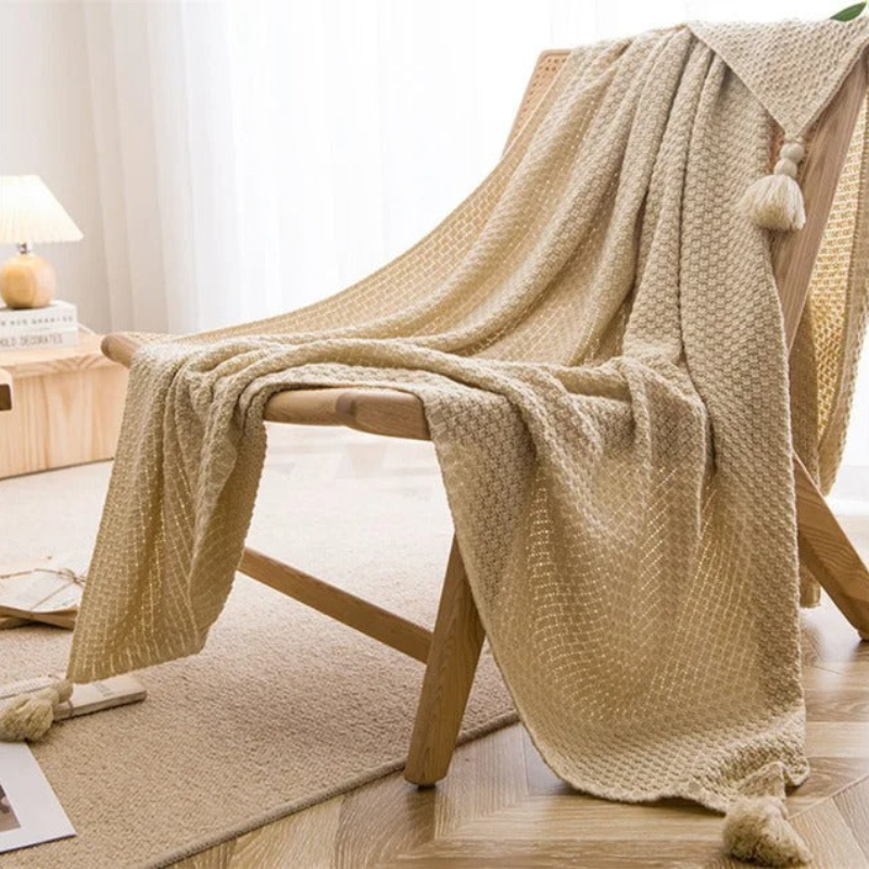 Waffle Knit Blanket for Cozy Home Decor and Comfort in Any Room