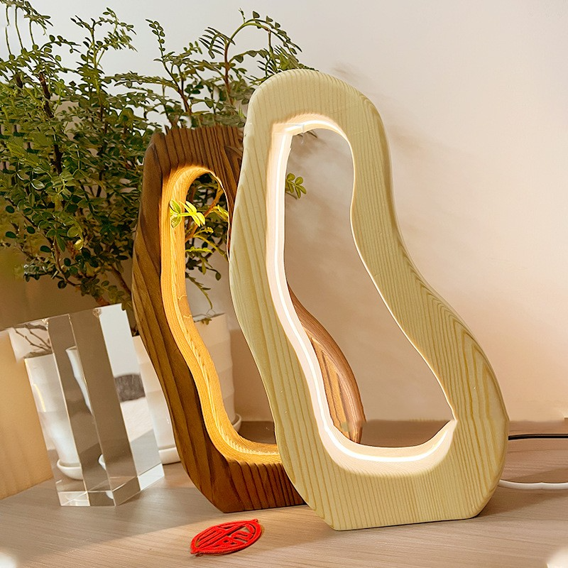 Natural Wood Table Lamp for Home Decor - Stylish, Eco-Friendly Lighting