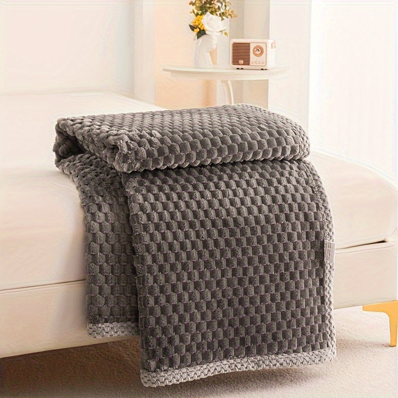 Premium Fleece Blanket for Home Comfort with Elegant Texture and Style