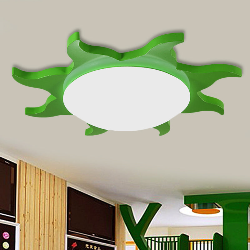 Wooden Acrylic Ceiling Light for Kids Rooms | Stylish & Safe Lighting