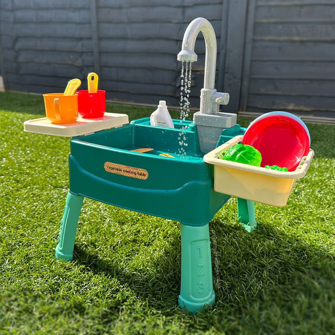 Kids' Water Play Sink Set – Fun Indoor Outdoor Water Table for Children