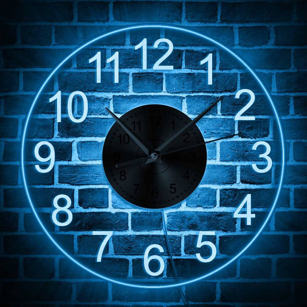 LED Wall Clock with Acrylic Design for Home and Office Decor
