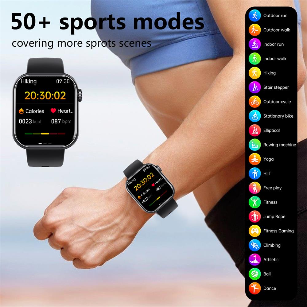 Smartwatch Blood Sugar Blood Pressure Heart Rate Monitor Waterproof Fitness Tracker