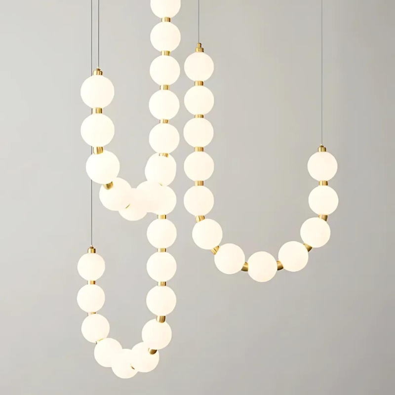 Elegant White Chandelier for Living Room and Office Decor, Stylish Lighting