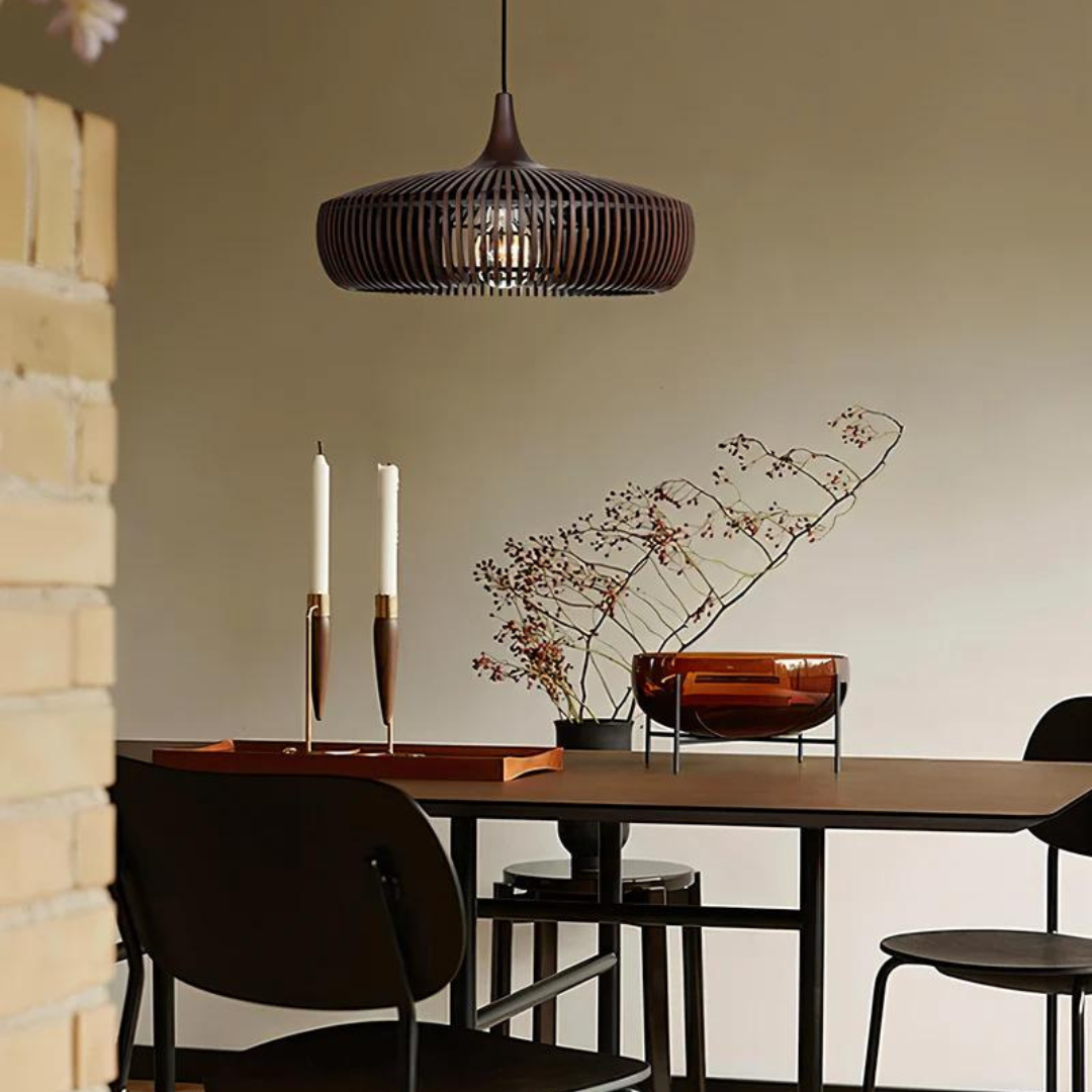 Walnut Wood Pendant Light for Home and Office Decor, Stylish Lighting
