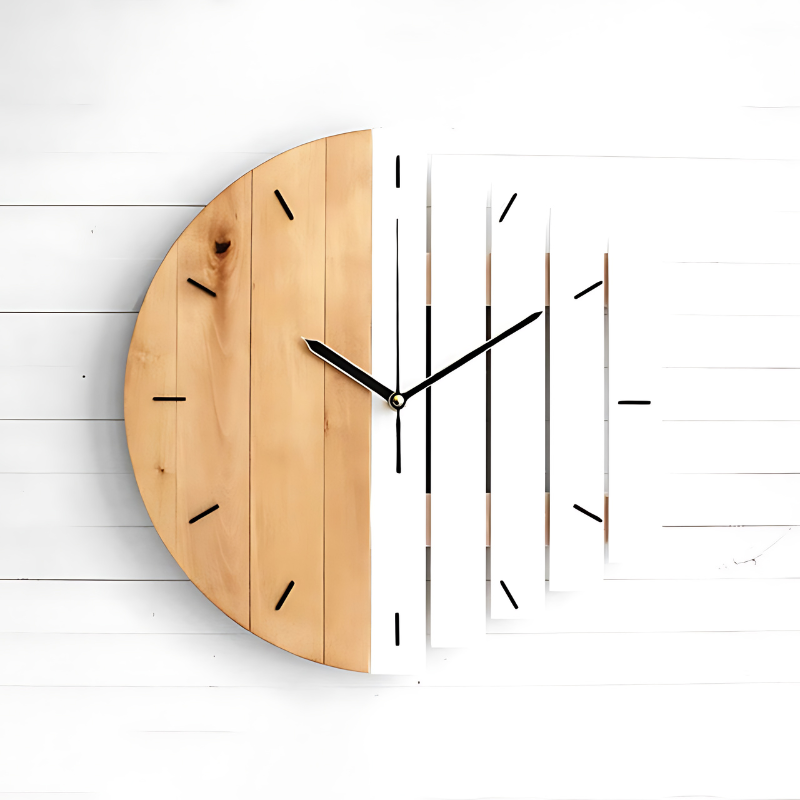 Wooden Wall Clock Xylophone Design for Home Decor and Office Style