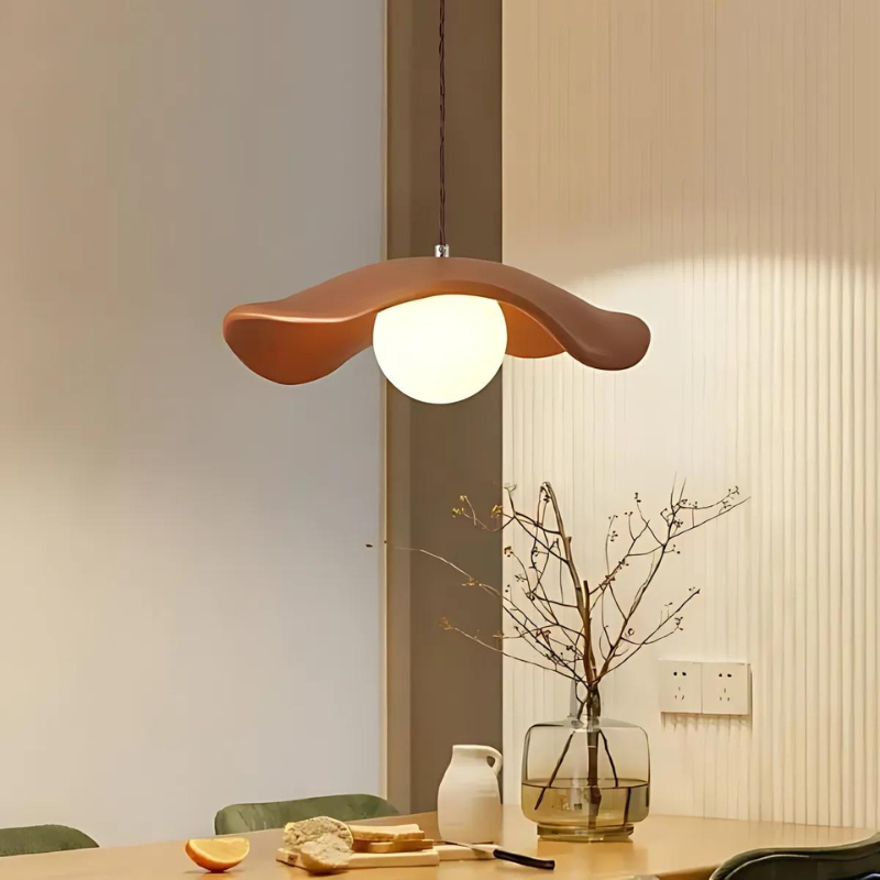 Wabi Sabi Metal Pendant Light for Dining Room and Home Decor