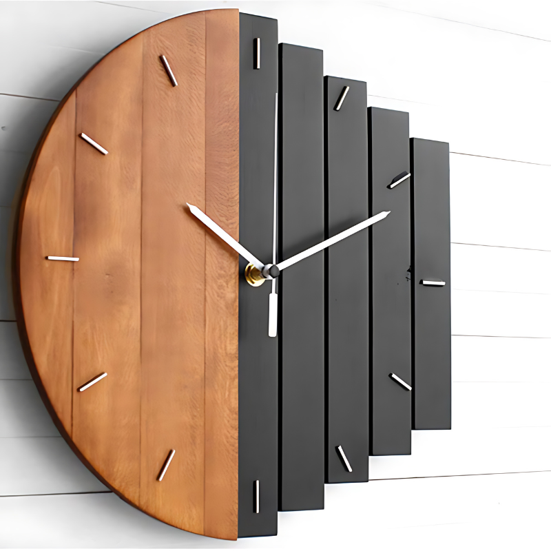 Wooden Wall Clock Xylophone Design for Home Decor and Office Style