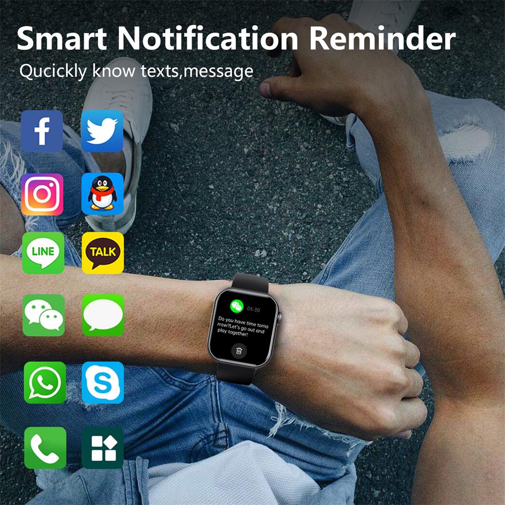 Smartwatch Blood Sugar Blood Pressure Heart Rate Monitor Waterproof Fitness Tracker