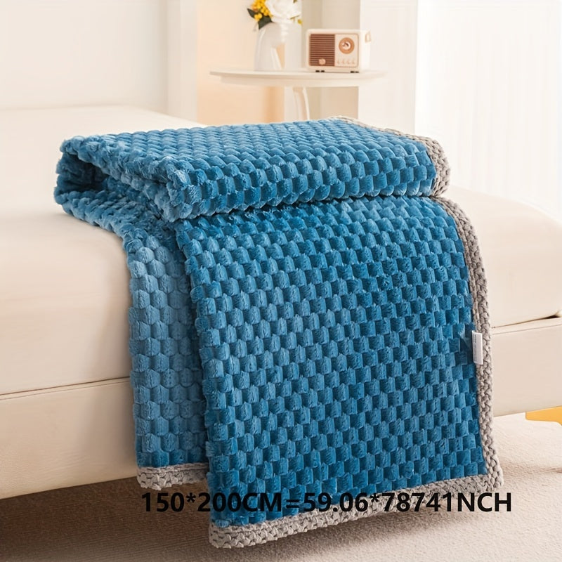 Premium Fleece Blanket for Home Comfort with Elegant Texture and Style