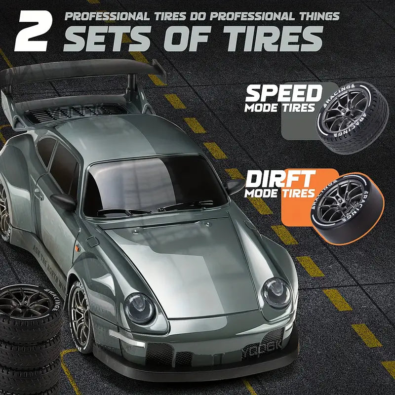 RC Drift Car 1:24 Scale – Remote-Controlled 4WD Racing Car with LED Lights