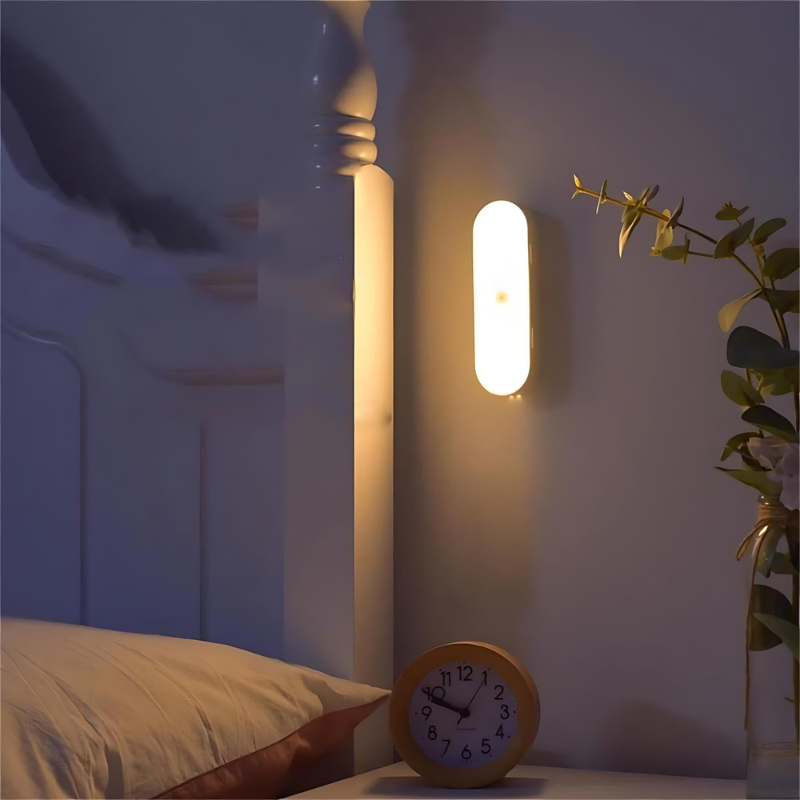 Wireless Motion Sensor LED Wall Light with USB Charging for Home Use