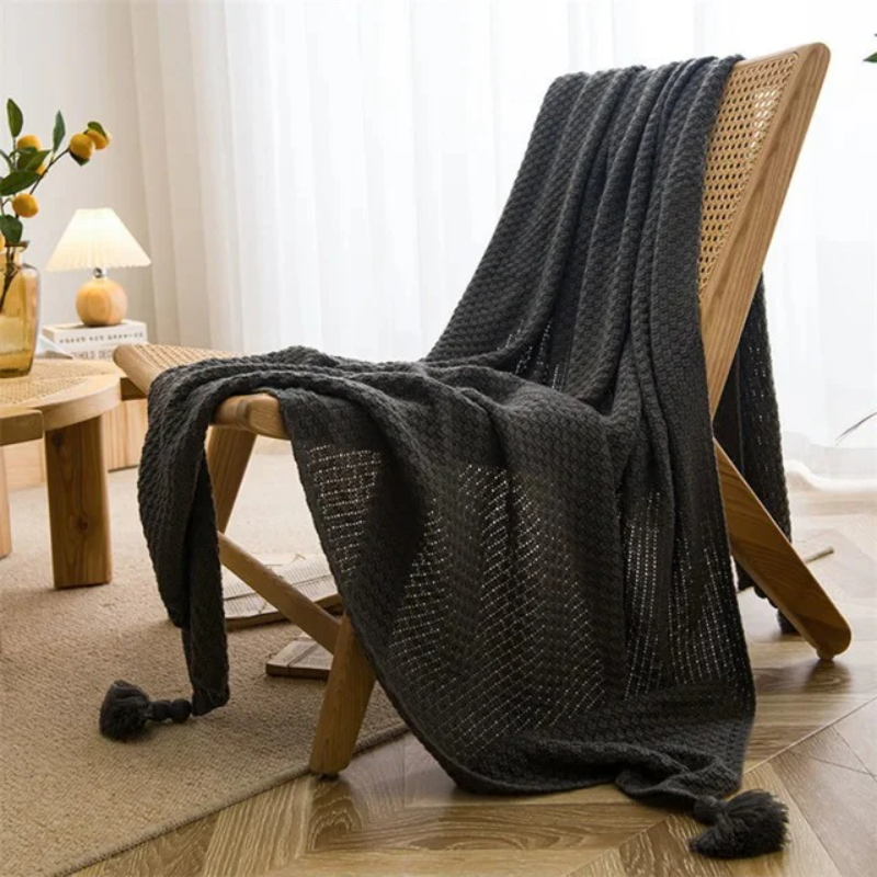 Waffle Knit Blanket for Cozy Home Decor and Comfort in Any Room