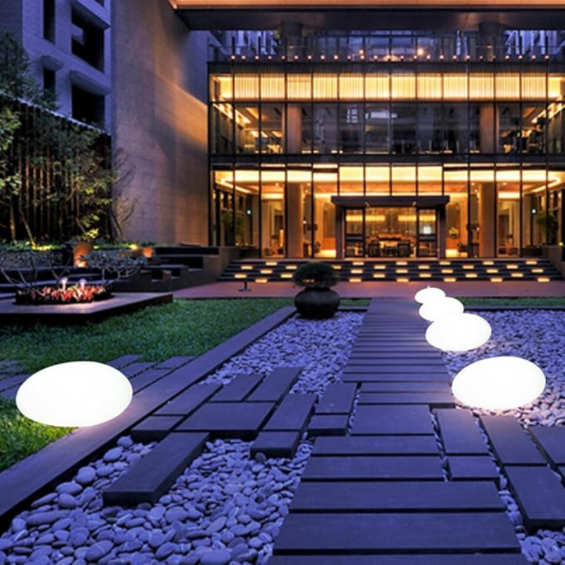 Weatherproof Outdoor Lamp with Remote Control for Home and Garden Use