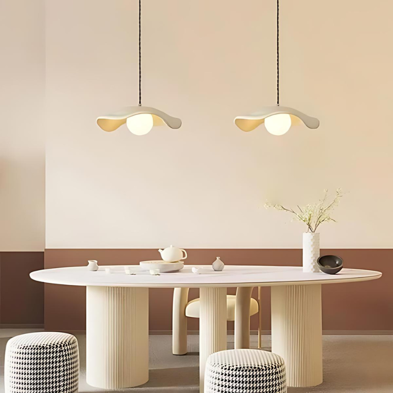Wabi Sabi Metal Pendant Light for Dining Room and Home Decor