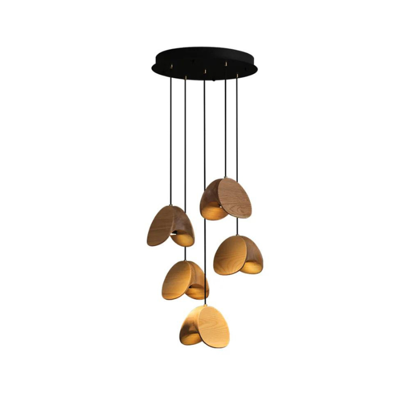 Wood Pendant Light for Home Decor | Elegant Warm Lighting Fixture