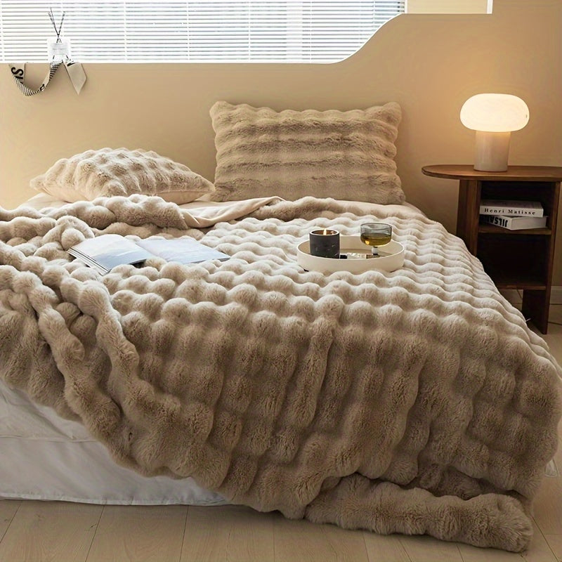 Plush Blanket for Ultimate Relaxation at Home or Office Comfort