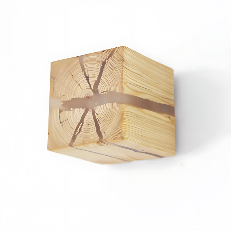 Solid Wood Wall Light - Handmade Rustic Lighting for Home and Office