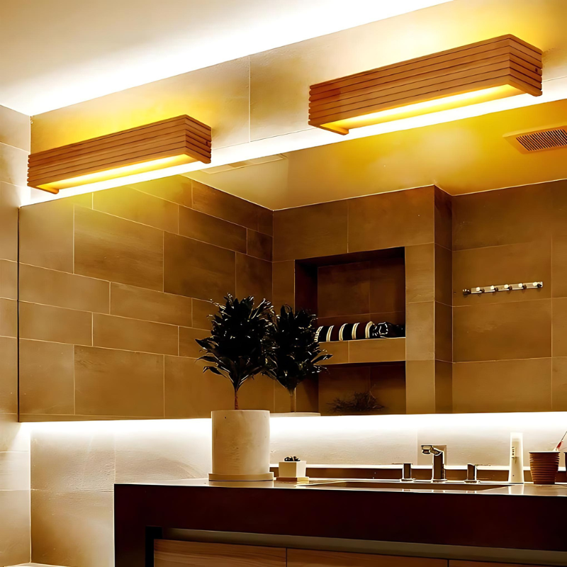 Waterproof LED Bathroom Wall Light - Modern Rectangular Design for Home Use
