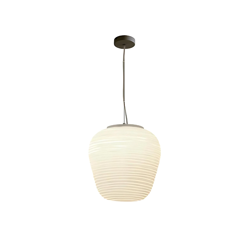 Modern Ribbed Glass Pendant Light for Home and Office Decor
