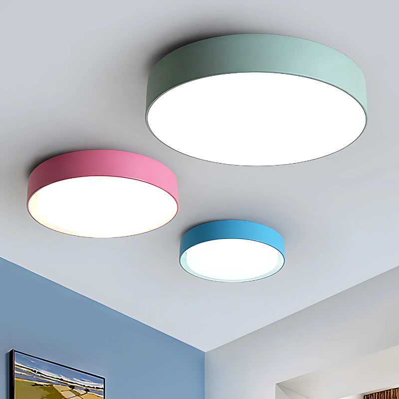 Colorful LED Ceiling Light for Kids' Rooms - Fun & Stylish Design
