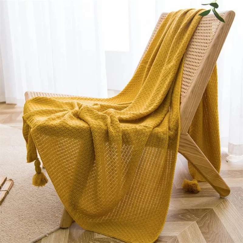 Waffle Knit Blanket for Cozy Home Decor and Comfort in Any Room