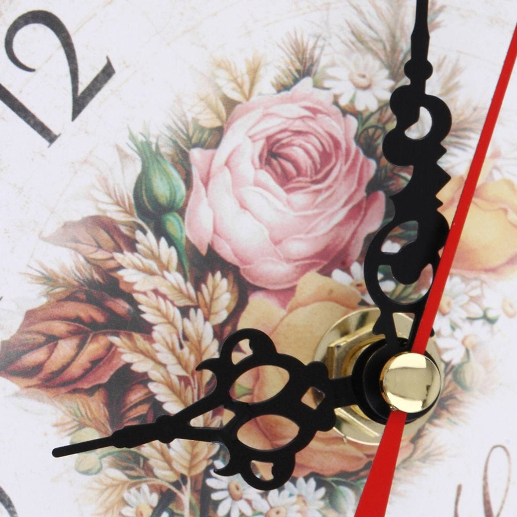 Floral Butterfly Wall Clock for Elegant Home and Office Decor