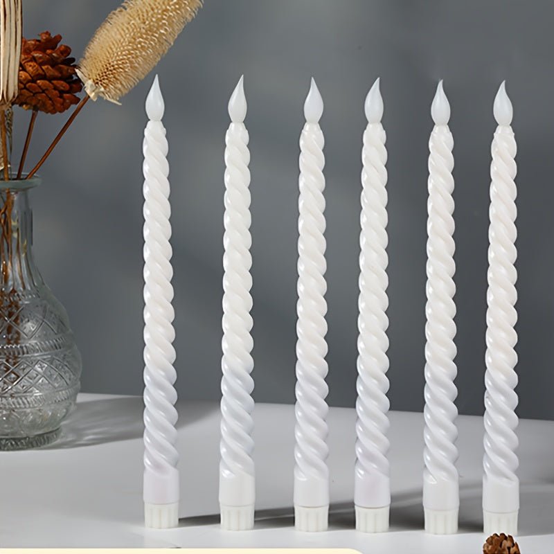 Wireless LED Flameless Candles Set of 6 - Realistic Flame for Home Decor