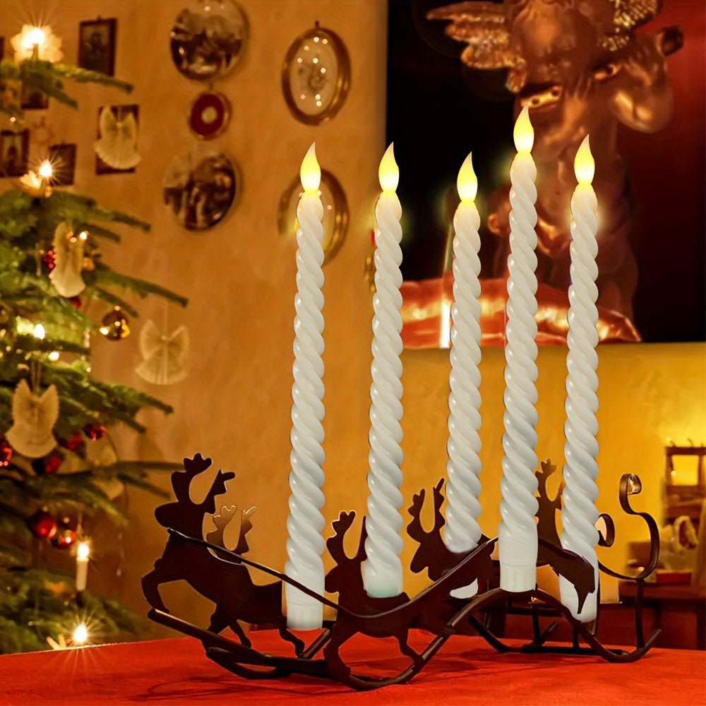 Wireless LED Flameless Candles Set of 6 - Realistic Flame for Home Decor