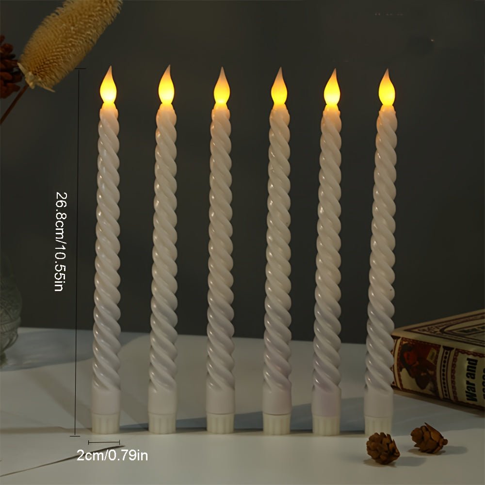 Wireless LED Flameless Candles Set of 6 - Realistic Flame for Home Decor