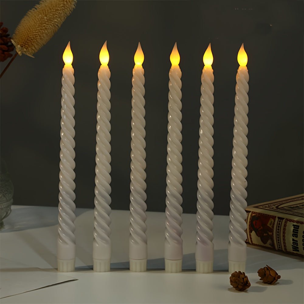 Wireless LED Flameless Candles Set of 6 - Realistic Flame for Home Decor