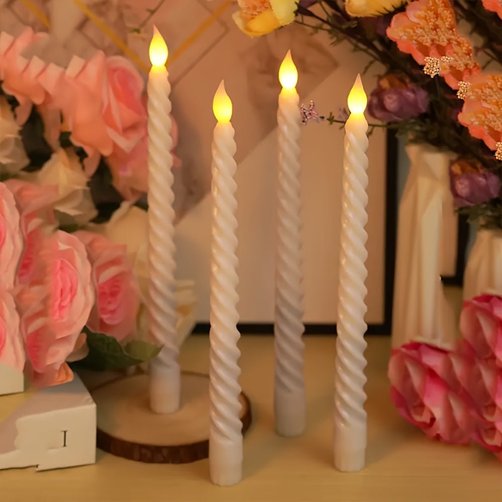Wireless LED Flameless Candles Set of 6 - Realistic Flame for Home Decor