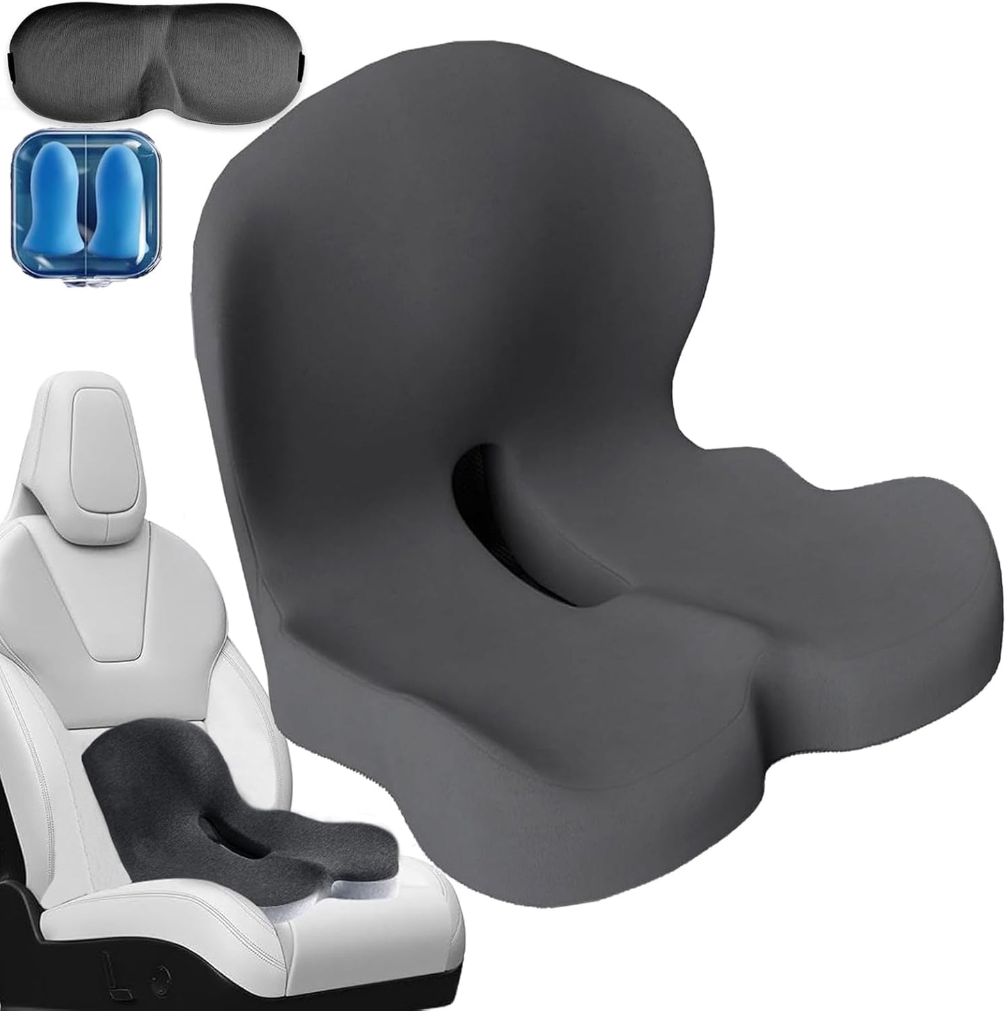 Memory Foam L-Shaped car Seat Cushion