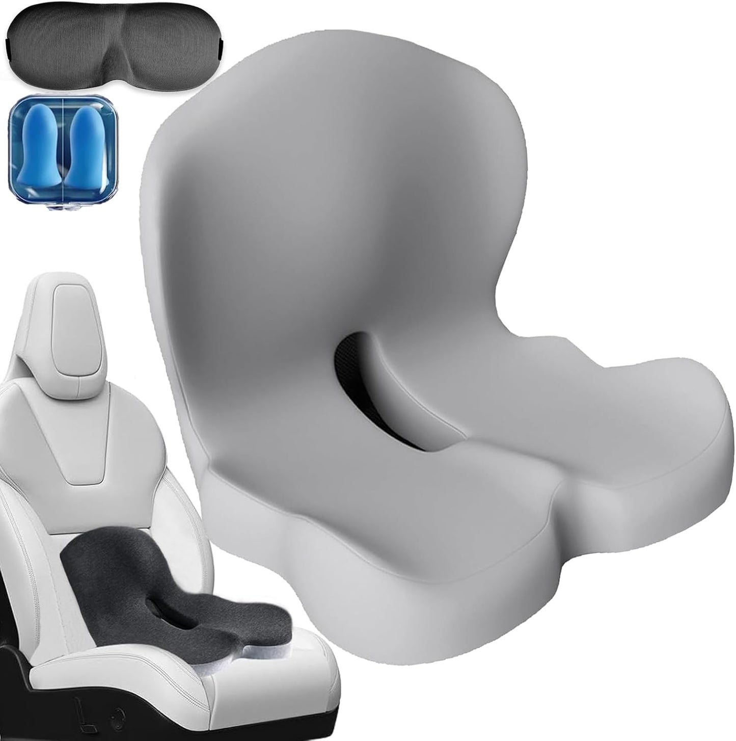 Memory Foam L-Shaped car Seat Cushion