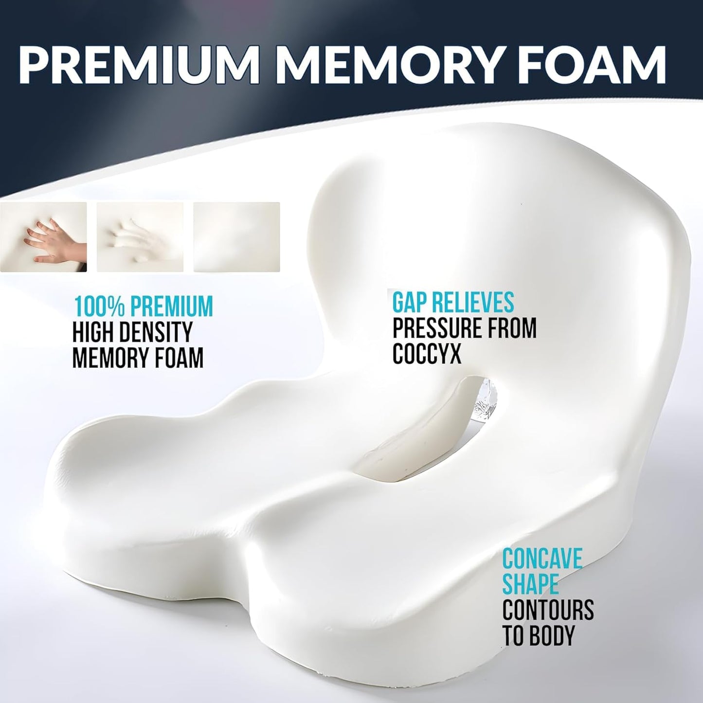 Memory Foam Seat Cushion for Office home Chairs