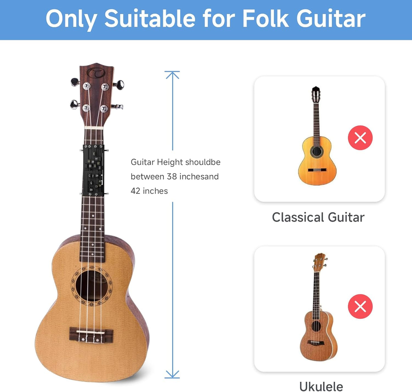 Guitar Chord Trainer for Beginners – Acoustic Guitar Learning Tool with Many Chords