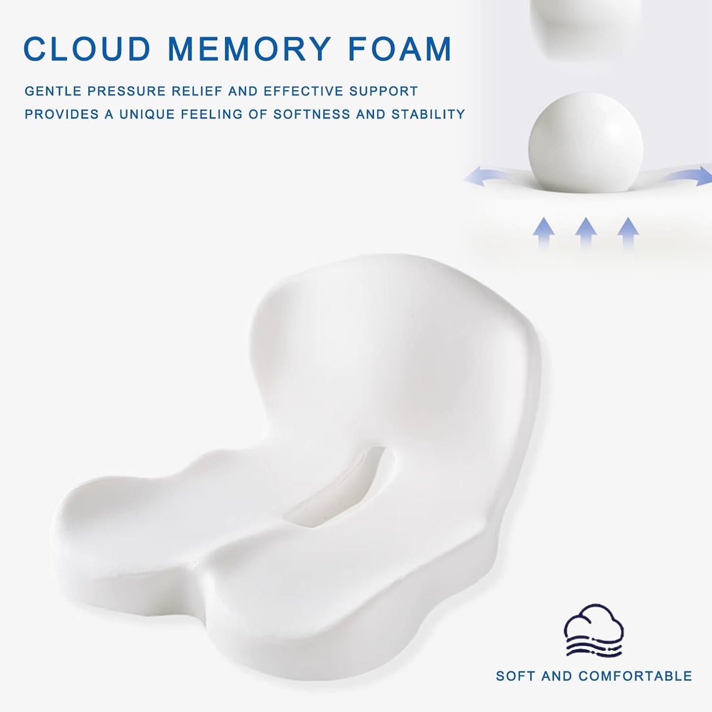 Memory Foam Seat Cushion for Truck car Driver
