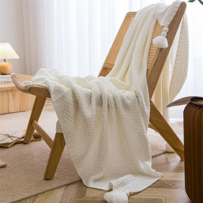 Waffle Knit Blanket for Cozy Home Decor and Comfort in Any Room