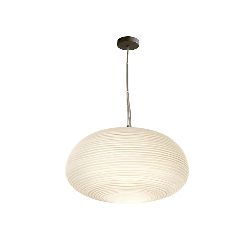 Modern Ribbed Glass Pendant Light for Home and Office Decor